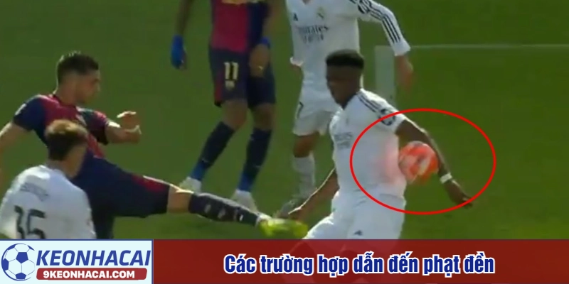 Các trường hợp dẫn đến phạt đền 