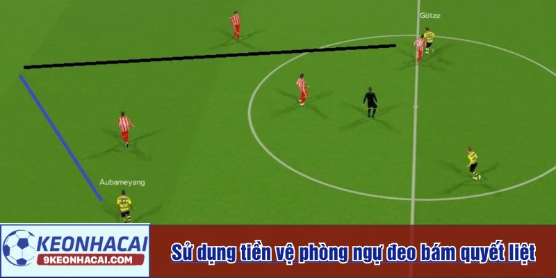 Sử dụng tiền vệ phòng ngự đeo bám quyết liệt